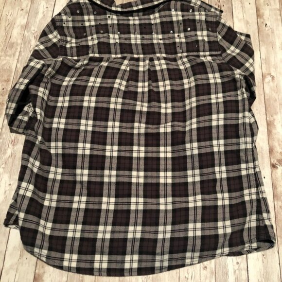 Victoria’s Secret Plaid Long Sleeve Shirt Large - Picture 4 of 5